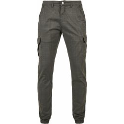 AOP Glencheck Cargo Jog pants darkgrey