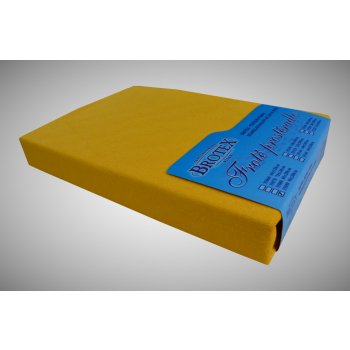 Brotex prostěradlo froté tmavě žluté 120x200 od 202 Kč - Heureka.cz