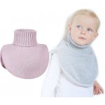Dětský nákrčník pletený růžová dětská – Sleviste.cz