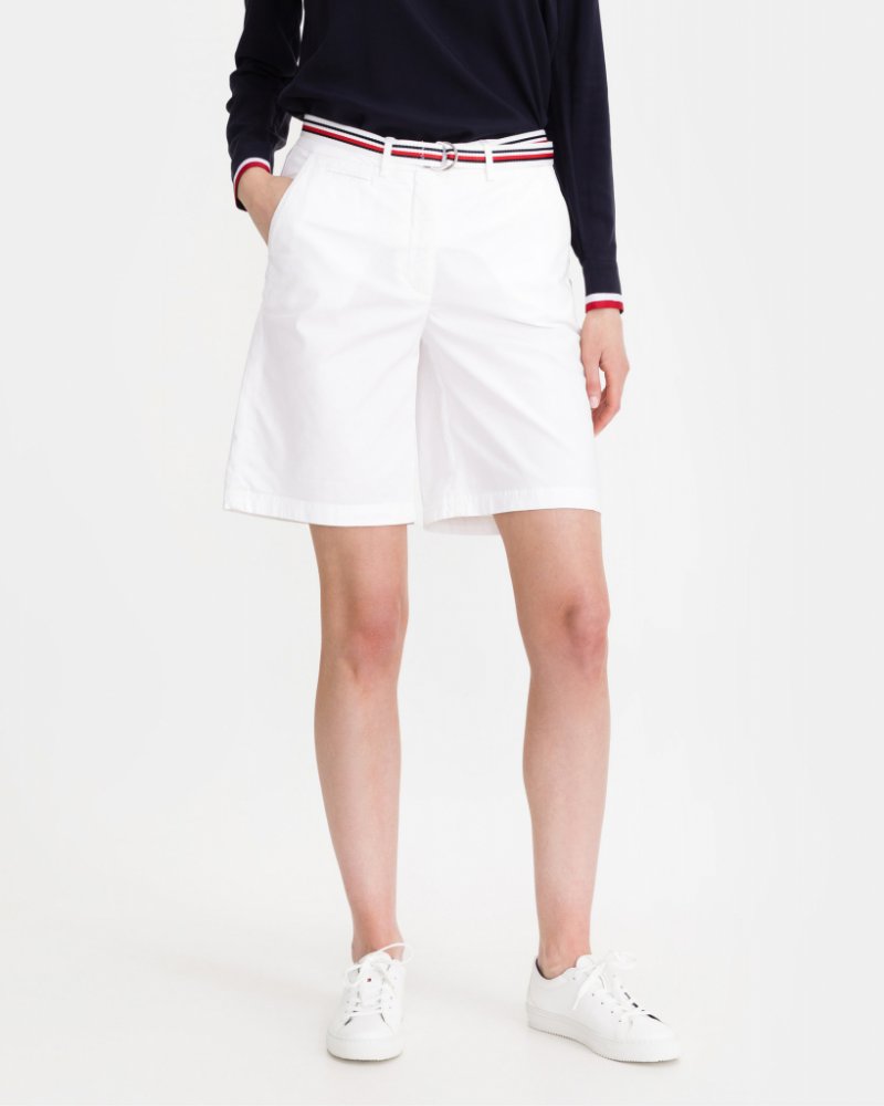 Tommy Hilfiger Chino šortky dámské bílá