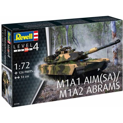 Revell Plastic ModelKit tank 03346 M1A2 Abrams 1:72 – Zbozi.Blesk.cz