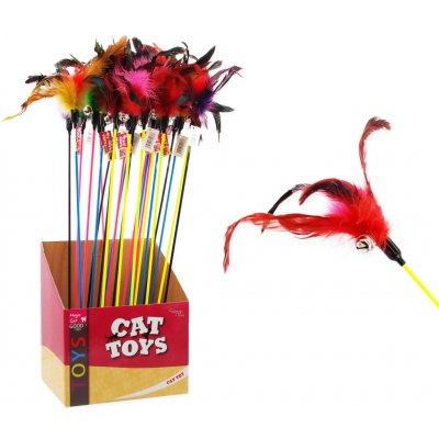 Magic Cat Vábnička s barevným peřím a rolničkou 51 cm – Sleviste.cz