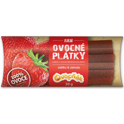 Ovocné plátky Jablko jahoda Ovocňák 20 g