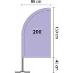Beach vlajka BEACH FLAG 200 – Hledejceny.cz