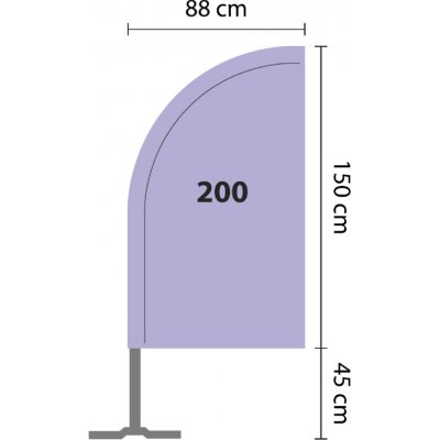 Beach vlajka BEACH FLAG 200 – Hledejceny.cz