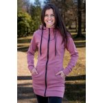 Jsem máma dámská dlouhá mikina na zip s kapucí růžová – Zboží Mobilmania