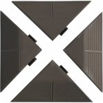 ArtPlast Linea Combi Drain roh 10 x 19,5 x 4,8 cm hnědočerný 4 ks – Hledejceny.cz