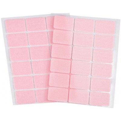 Suchý zip samolepicí obdélníčky 25x32 mm Varianta: 6 růžová sv., Balení: 1 karta – Hledejceny.cz