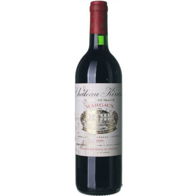 Chateau Kirwan Margaux Grand Cru suché červené 1995 0,75 l (holá láhev) – Hledejceny.cz