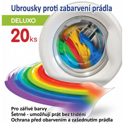 Deluxo Ubrousky proti zabarvení prádla 20 ks – Zbozi.Blesk.cz