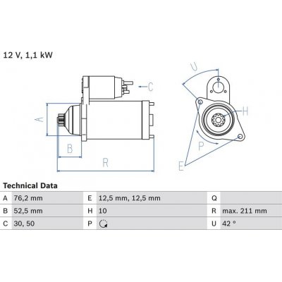 BOSCH 0 986 018 040 Startér (0986018040) | Zboží Auto