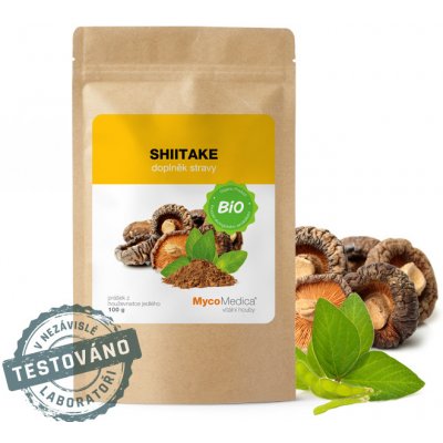 Mycomedica Shiitake prášek BIO 2 x 100 g – Hledejceny.cz