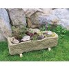 Květináč a truhlík Nohelgarden Koryto N1 imitace kamene 18kg 61x22x16 cm