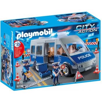 Playmobil 9236 Policejní dodávka a zátarasa