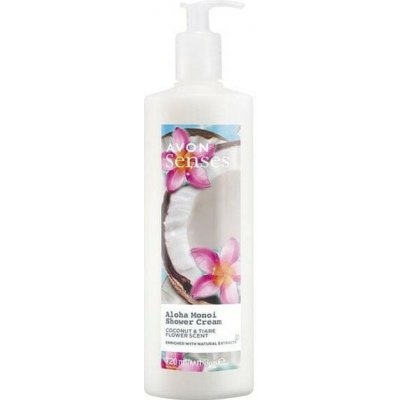 Avon Senses sprchový gel s vůní kokosu a květu tiaré 720 ml