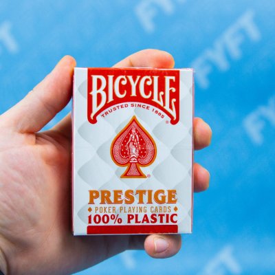Bicycle Prestige Jumbo index 2 rohy plastové Červená – Zboží Dáma