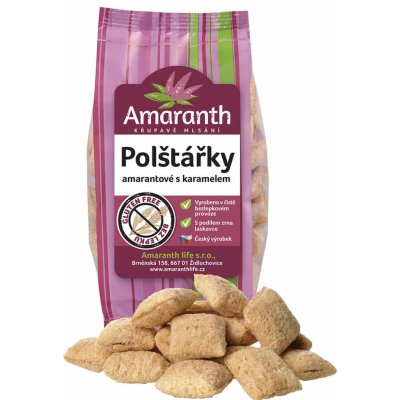 Amaranth life POLŠTÁŘKY AMARANTOVÉ S KARAMELEM BEZLEPKOVÉ 100 g – Zboží Mobilmania