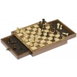 Šachy Dřevěné 26x26 cm, Magnetické se zásuvkami Goki – Zboží Živě
