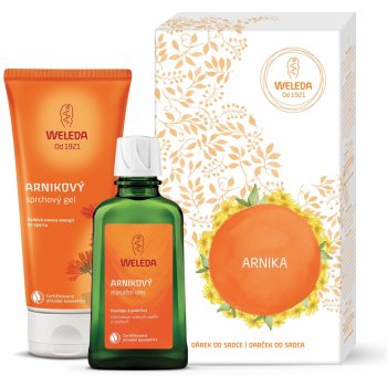 Weleda Masážní olej s arnikou 100 ml + Weleda Arnikový sprchový gel 200 ml dárková sada