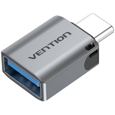 Vention USB-C (M) to USB 3.0 (F) OTG Adapter Gray Aluminum Alloy Type CDQH0 – Zboží Mobilmania