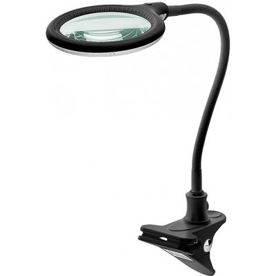 goobay Stolní lampa s lupou, 100mm, 3 dioprie, LED osvětlení 6W, klip, černá (65577) - 40.92.0366 – Zbozi.Blesk.cz