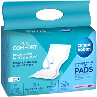 Canpol babies Postpartum Pads porodnické vložky Super Absorbent 10 ks – Zbozi.Blesk.cz