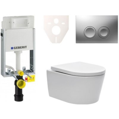 Geberit Závěsný WC set k zazdění + WC SAT Brevis SIKOGE1W3 – Zboží Dáma
