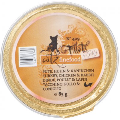 Catz Finefood Fillets krůta kuře a králík 85 g – Sleviste.cz