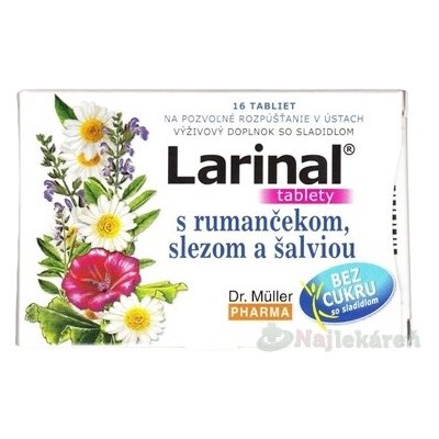 Dr. Müller Larinal heřmánek sléz a šalvěj 16 tablet – Hledejceny.cz