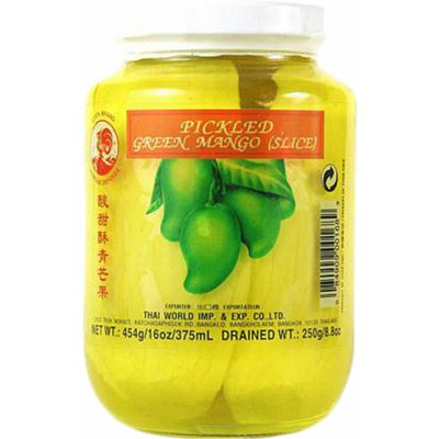 Cock Brand Nakládané zelené mango plátky 454 g 250 g – Zboží Dáma