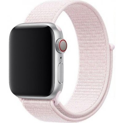 AW Nylonový řemínek na Apple Watch na suchý zip - Růžový Šířka uchycení řemínku: 38/40/41mm Růžový IR-AWNL012