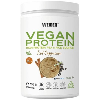 Weider Vegan Protein 750 g - ledové kapučíno
