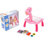 Aga4Kids Dětský kreslicí projektor s fixy a předlohami Růžový – Zbozi.Blesk.cz