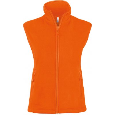 Fleecová vesta Melodie Zářivá oranžová – Zboží Mobilmania
