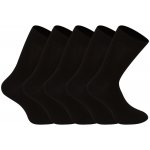 Nedeto 5PACK ponožky vysoké bambusové 5NDTP001 černé – Zboží Mobilmania