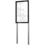 PROCITY Venkovní černá moderní vitrína Edge, 9 x A4 včetně sloupků | Zboží Auto