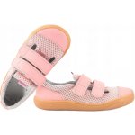 Mazurek slipper barefoot kožené a textilní polobotky růžová – Zboží Dáma