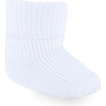 Kojenecké bílé ohrnovací ponožky 2 páry – Hledejceny.cz