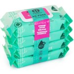 PETITE&MARS Ubrousky vlhčené SO PURE bambusové bioodbouratelné 4 x 56 ks – Zboží Mobilmania
