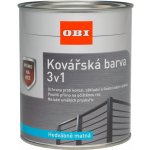 OBI Kovářská barva 3v1 černá hedvábně matná 375 ml – Hledejceny.cz