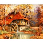Gaira Malování podle čísel Mlýn v lese – Zboží Dáma
