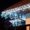 Vánoční osvětlení DecoLED KZ IFNX0305 LED světelné krápníky FLASH 3x0,5m ledově bílá 114 diod IP67 IFNX0305