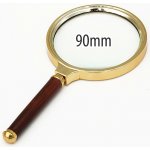 Pronett Čtenářská lupa zlatá 90 mm, zvětšení 3x – Zboží Živě