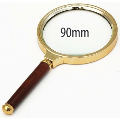 Pronett Čtenářská lupa zlatá 90 mm, zvětšení 3x – Zboží Živě