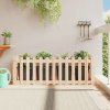 Květináč a truhlík zahrada-XL Vyvýšený záhon plotový design 150 x 50 x 50 cm masivní borovice