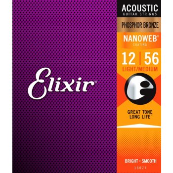 Elixir Acoustic Phospor-Bronze Nanoweb 16077