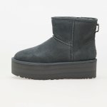 UGG Classic Mini Platform dámské semišové sněhule na platformě šedé – Zboží Dáma