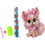 Norimpex Diamantové malování na plátně Růžový pejsek 23 x 30 cm – Hledejceny.cz