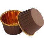 Cakesicq Košíčky na muffiny hnědé s pevným okrajem 50x39mm 100ks – Zboží Dáma