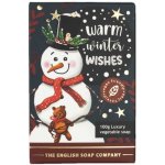 English Soap Company Vánoční tuhé mýdlo Sněhulák Kadidlo & Myrha 100 g – Zboží Dáma